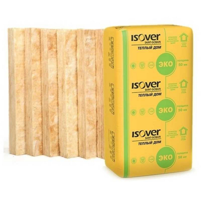 Утеплитель Isover Изовер Тёплый Дом Плита 50х610х1170 в Копорье